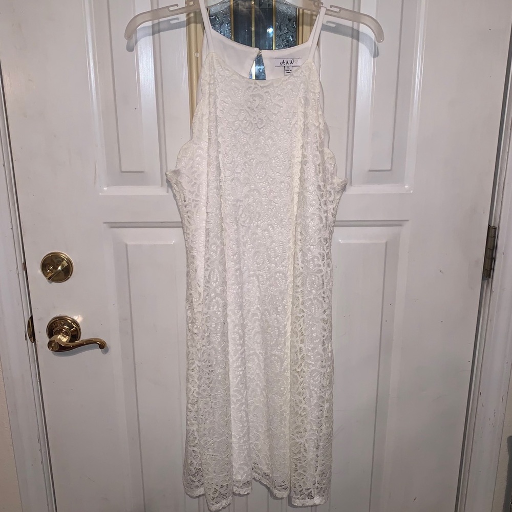 A.U.W. White lace dress